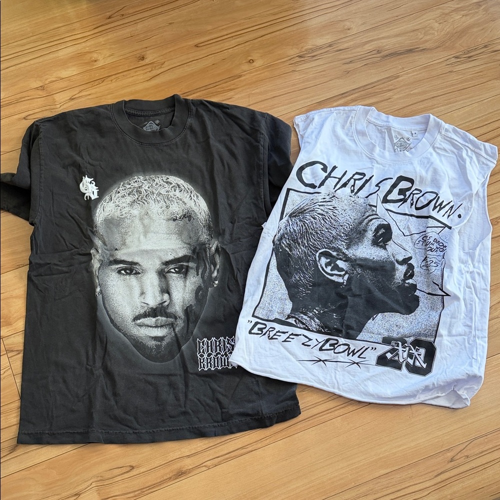 Chris Brown Graphic T-Shirt - WHITE TEE ONLY